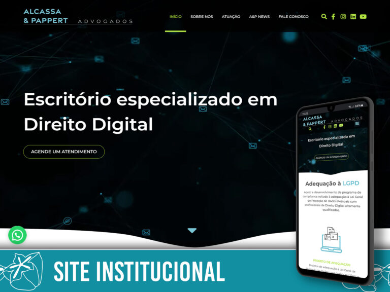 Site institucional para Advogados